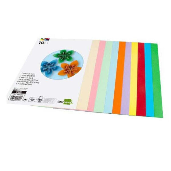 LIDERPAPEL Cardboard 50x65 cm 180gr/m2 10 units