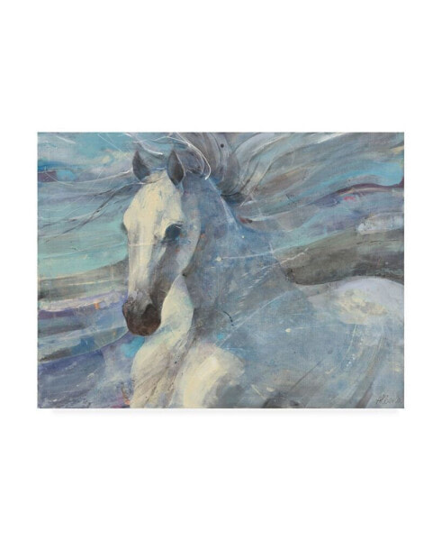 Albena Hristova Poseidon White Horse Canvas Art - 27" x 33.5"
