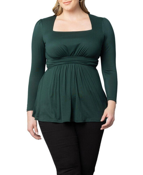 Women's Plus Size Delilah Long Sleeve Top