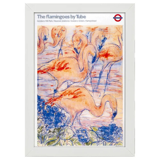 Bilderrahmen 1987 Flamingoes by Tube