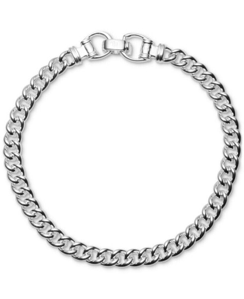 Curb Link Chain Bracelet in Sterling Silver