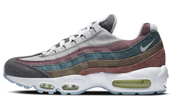 Nike Air Max 95 Vast Grey 低帮 跑步鞋 男女同款 蓝黄粉 / Кроссовки Nike Air Max CK6478-001