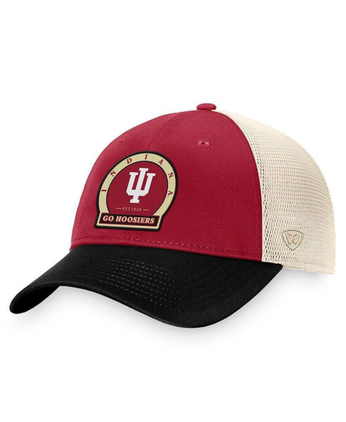 Men's Crimson Indiana Hoosiers Refined Trucker Adjustable Hat