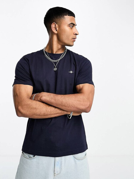 GANT shield logo t-shirt in navy