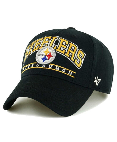 Men's Black Pittsburgh Steelers Fletcher MVP Adjustable Hat
