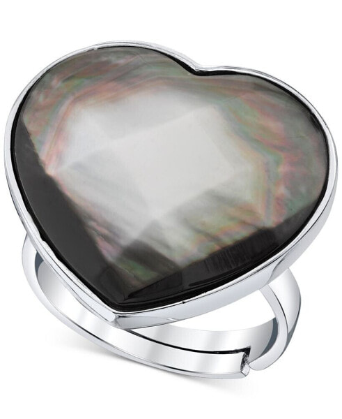 Кольцо Macy's Heart of Pearl Silver.