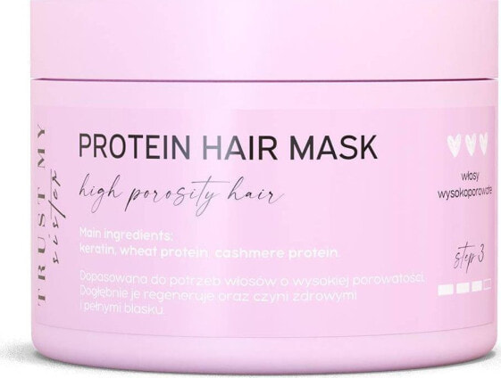 Trust Protein Hair Mask proteinowa maska do włosów wysokoporowatych 150g