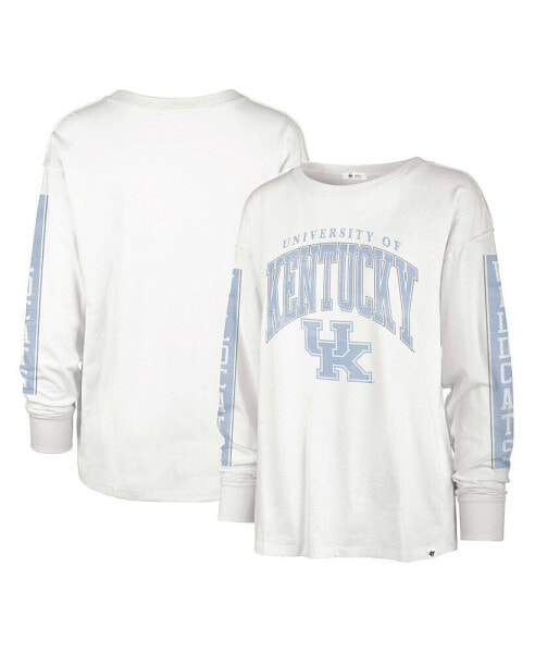 Women's White Kentucky Wildcats Statement SOA 3-Hit Long Sleeve T-shirt