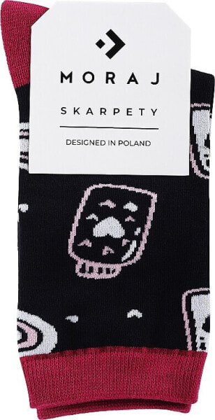 Geschenksocken zum Valentinstag schwarz-violett