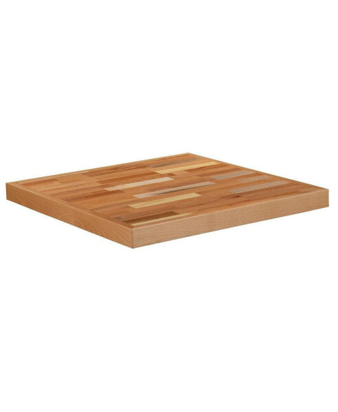 Square Butcher Block Style Table Top - Restaurant Table Top