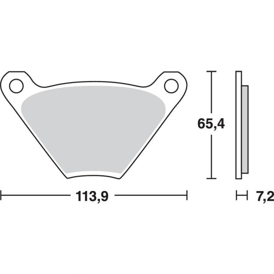 TRW Allround Organic Standard Harley Davidson Fl 1200 Electra Glide 75 Brake Pads