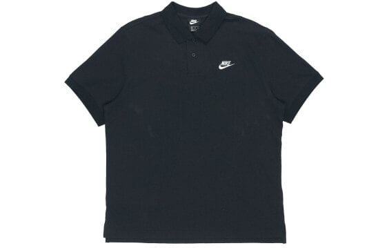 Поло спортивное Nike Sportswear Лого с чистым цветом POLO черного цвета CJ4457-010