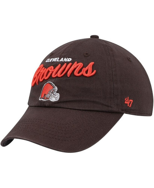 Women's Brown Cleveland Browns Phoebe Clean Up Adjustable Hat