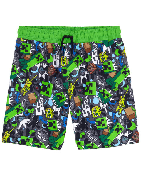 Kid Minecraft TM Swim Trunks 4