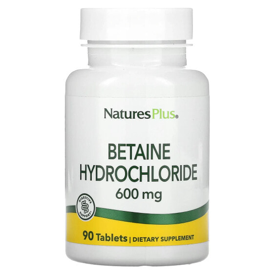 Betaine Hydrochloride, 600 mg, 90 Tablets