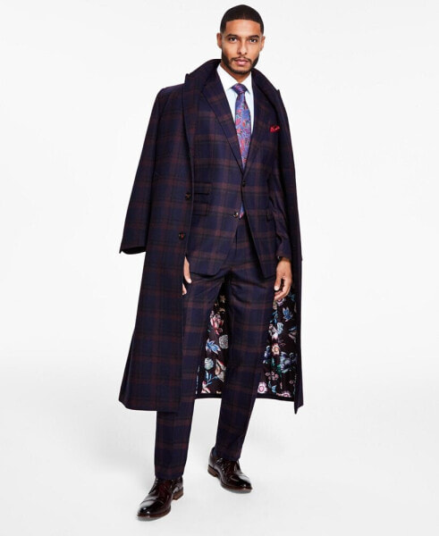 Men's Classic-Fit Wool Blend Overcoats