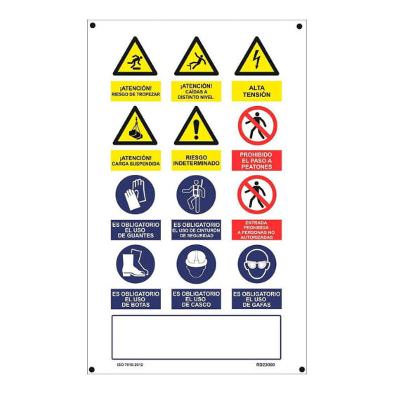 NORMALUZ 9022 Construction Works Signal Post 50x90 cm