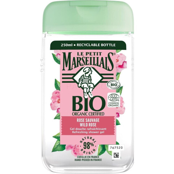 Le Petit Marseillais Bio Organic Certified Wild Rose Refreshing Shower Gel 250 ml duschgel unisex