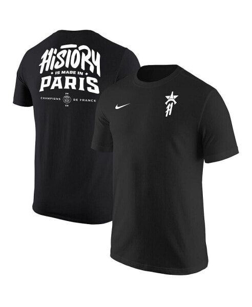 Men's Black Paris Saint-Germain 2023 Ligue 1 Champions T-shirt