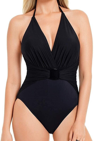 Magicsuit 259083 Women's Solid Angelina One-Piece Black Swimsuits Size 12