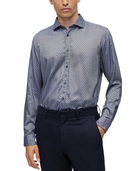 Men's Structured Regular-Fit Dress Shirt