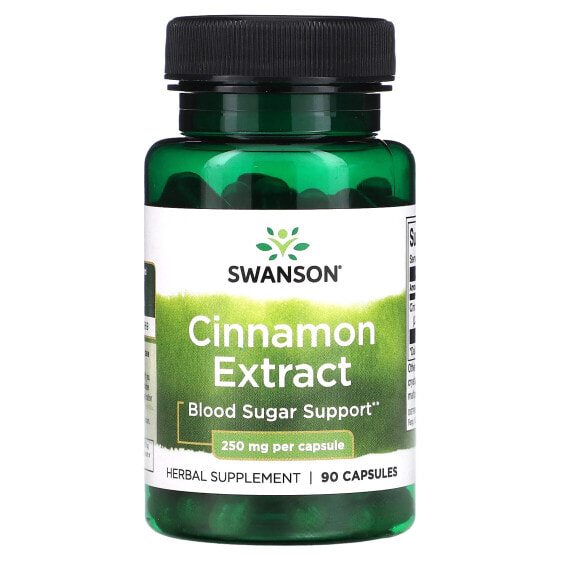 Препарат для похудения Swanson Cinnamon Extract, 250 мг, 90 капсул