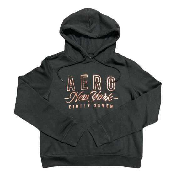 Aeropostale New York Women's Long Sleeve Drawstring Hood Graphic Logo Pullover