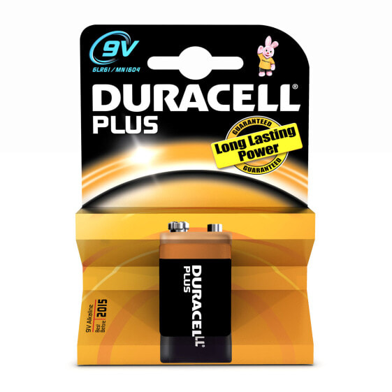 Батарейка Duracell 9V Plus - Single-use battery - 9V - Alkaline - 9 V - 1 pc(s) - -20 - 54 °C