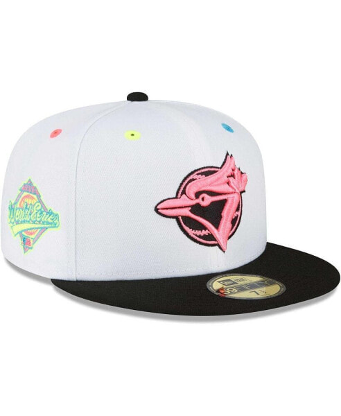 Men's White Toronto Blue Jays Neon Eye 59FIFTY Fitted Hat