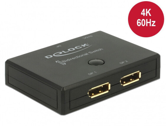 Delock DisplayPort - DisplayPort - Plastic - Black - 3840 x 2160 pixels - 5 V - 820 mm