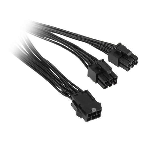 Kolink Adapter 6-Pin-PCIe auf 2x 6-Pin-PCIe-Stecker, schwarz, 15cm