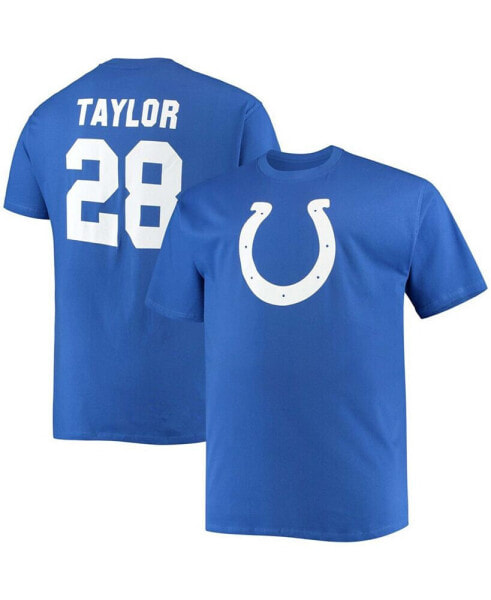 Men's Big and Tall Jonathan Taylor Royal Indianapolis Colts Player Name Number T-shirt