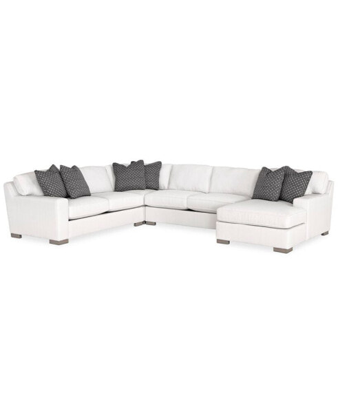 CLOSEOUT! Doverly 4-Pc. Fabric Sectional, Created for Macy's