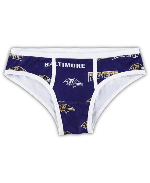 Women's Purple Baltimore Ravens Breakthrough Allover Print Knit Panty