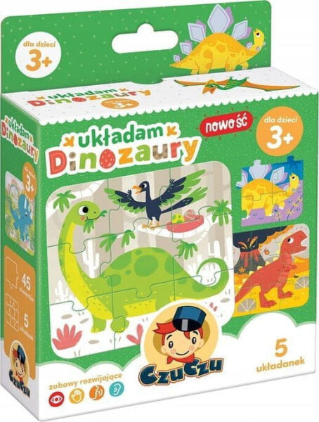 Развивающая игрушка Czuczu Puzzle Укладываю динозавры 3+