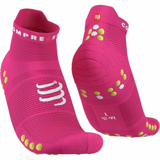 Носки Compressport Pro Racing для бега фуксия