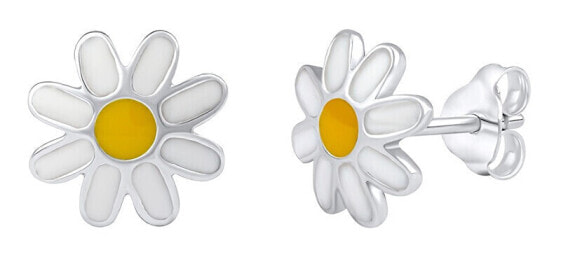 Natalie PRM21584E daisy silver earrings