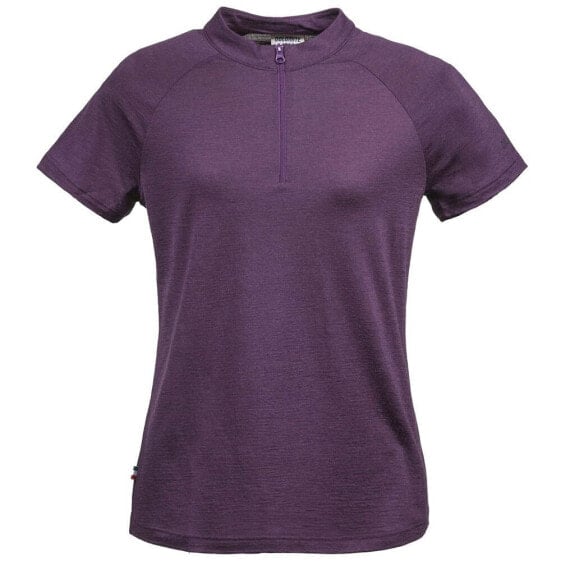 DOLOMITE Cristallo Merino Zip short sleeve T-shirt