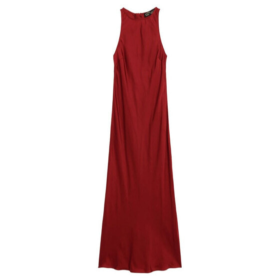 SUPERDRY Satin Racer Long Dress