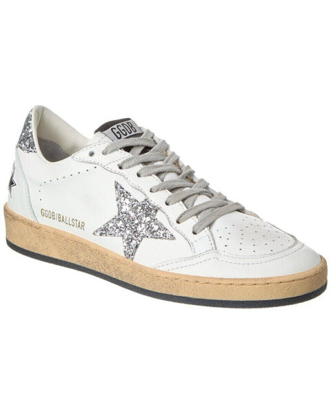 Golden Goose Ballstar Leather & Glitter Sneaker Women's