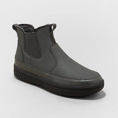 Men's Otis Chelsea Winter Boots - Goodfellow & Co Charcoal Gray 13