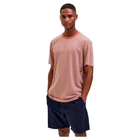 SELECTED Relax Butch Stripe short sleeve T-shirt