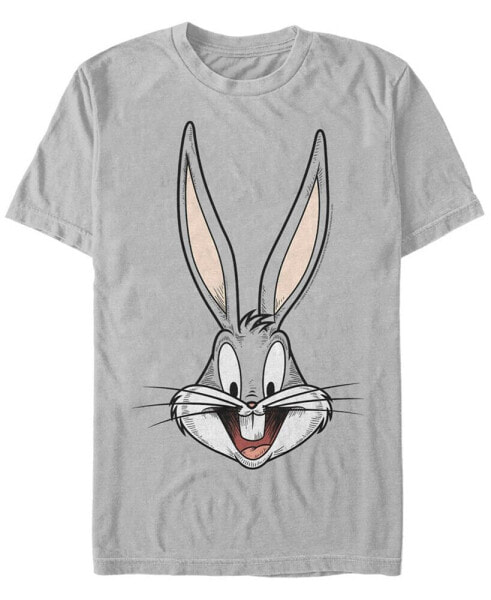 Looney Tunes Men's Bugs Bunny Big Face Short Sleeve T-Shirt
