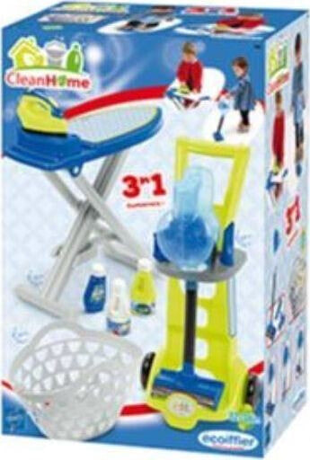 Игровой набор Ecoiffier 3in1 cleaning set 1762 Ecoiffier Kids Cleaning (Детская уборка)