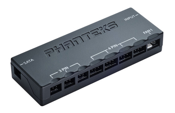 Phanteks PH-PWHUB_02 - Fan controller - Acrylonitrile butadiene styrene (ABS) - Black - 8 fan(s) - 101.4 mm - 17 mm