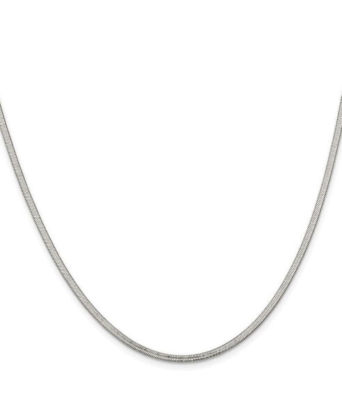 Chisel stainless Steel 2.3mm Herringbone Chain Necklace