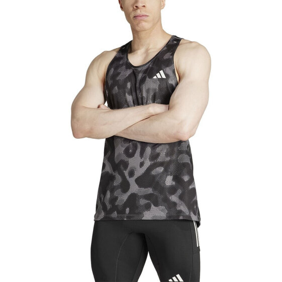 ADIDAS Own The Run Excite AOP sleeveless T-shirt