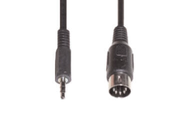 E&P B 112 - 3.5mm - Male - DIN (5-pin) - Male - 1.5 m - Black