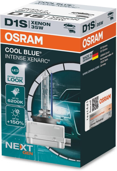 Osram Xenarc Original D1S HID Xenon Burner, Discharge Lamp, White