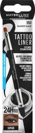 Gel Eyeliner Tattoo Waterproof 950 Black, 3 g